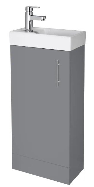 SKAROS  FLOOR   SATIN  GREY - MIN022