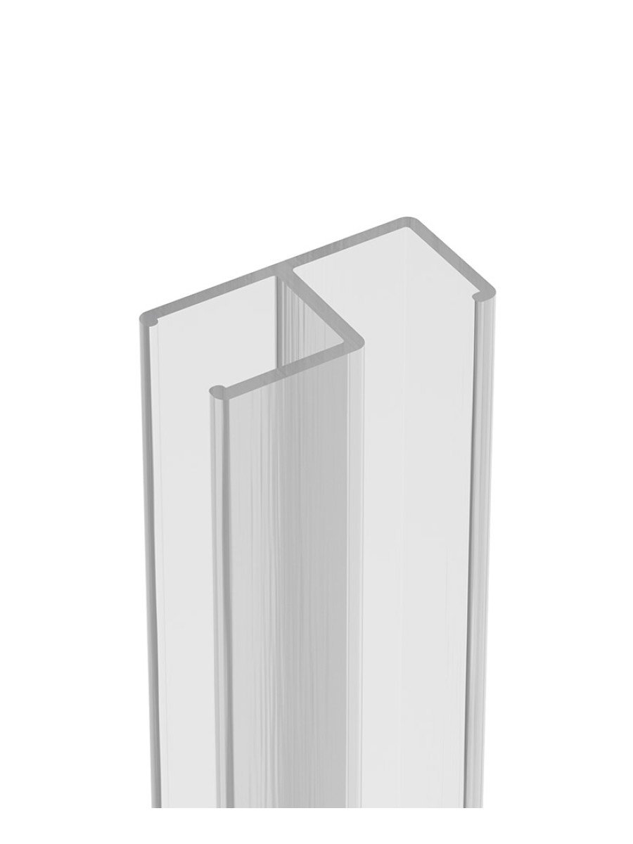 ASPECT WETROOM GLASS CLEAR CORNER SEAL CONNECTOR