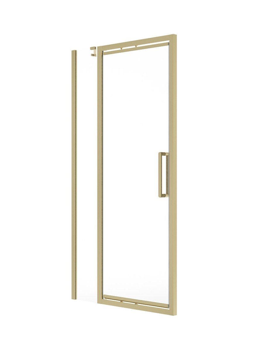 ASPECT INFOLD & INLINE 1200MM SHOWER DOOR BRUSHED GOLD