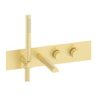 HAKK Concealed Bath Shower Mixer Brushed Gold